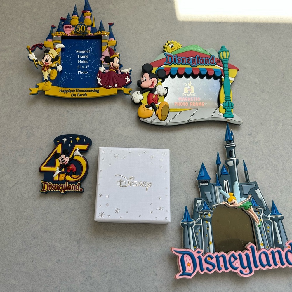 Disneyland Colorful Magnet and Frame Collection- 5 items